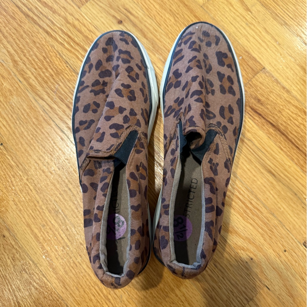 Restricted Leopard Print Slip-On Women's Sneakers